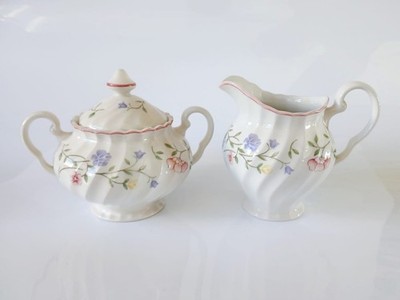 Johnson Brothers Sommer Chintz Milchkännchen und Zuckerdose mit Deckel