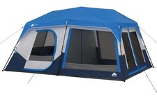 NEW Ozark Trail 10-Person 14' x 10' Lighted Instant Cabin Tent with LED Poles