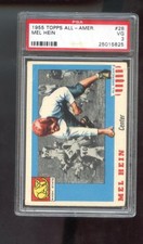 1955 Topps All-American #28 Mel Hein PSA 3 Graded Football Card Washington State