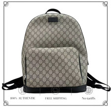 GUCCI GG Supreme bag logo Backpack DSQT703 pre-verified by eBay 26.07.09