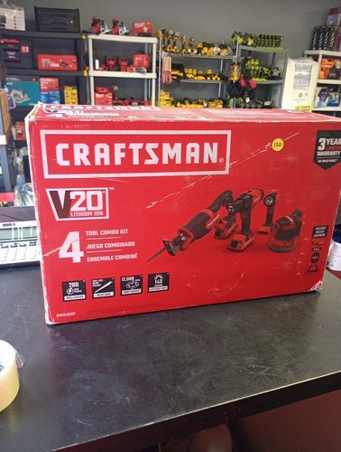 Craftsman 20V Max 4-Tool Power Tool Combo Kit with Soft Case | CMCK403D2 - Picture 2 of 3