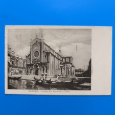 VENICE CHURCH S.S. JOHN AND PAUL TRAVELLED - SMALL SIZE POSTCARD