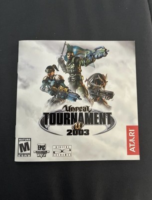 Atari Unreal Tournament 2003 PC Replacement Manual ONLY Pre Owned Vintage 2003
