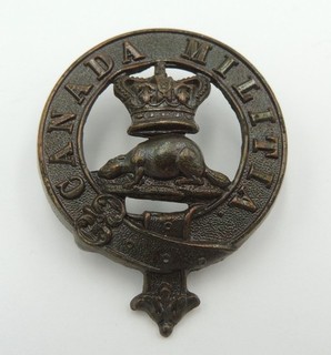 Victorian Canadian Militia Glengarry Cap Badge