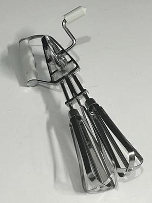 Batteur Fouet Stainless Steel Manuel À Oeuf Outil De Cuisine Vintage. - Photo 1/4