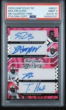 2024 Leaf Eclectic Shedeur Sanders/Travis Hunter/Hayden/Horn Jr. QUAD AUTO /7