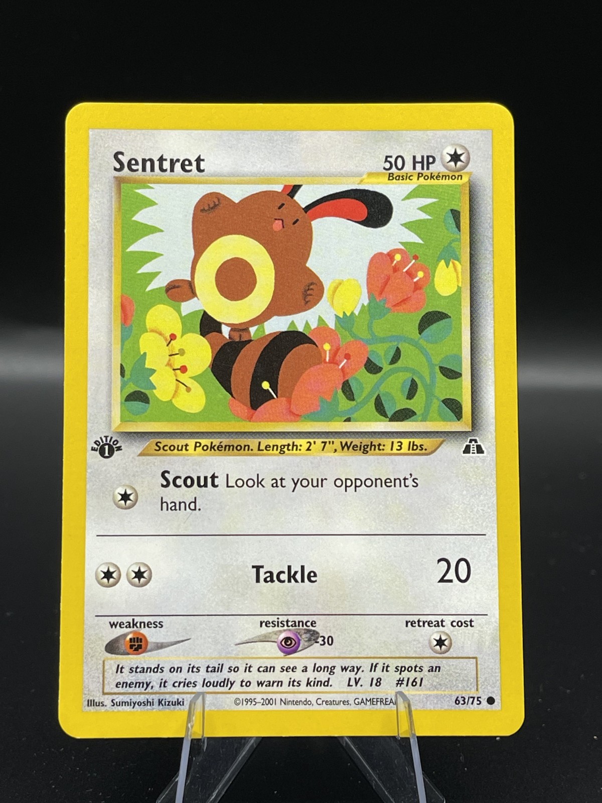 (NM) Sentret 1st ed 63/75 Neo Discovery Pokemon TCG Card 330a-123