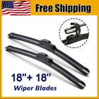 18" & 18" INCH Windshield Wiper Blades Bracketless J-HOOK OEM QUALITY Car Front
