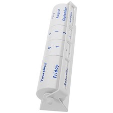 Decorative Rotating Calendar Ornament: Reusable Metal Perpetual Calendar with