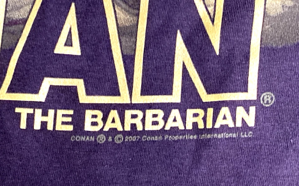 Camiseta suave para hombre The Savage Sword of Conan el Bárbaro marrón M Dead Army nueva sin etiquetas Foto 3 de 4