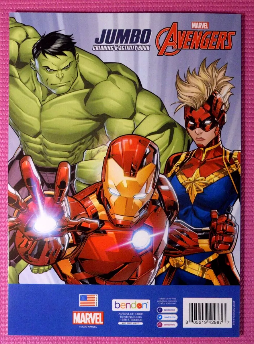 Marvel Avengers JUMBO Coloring And Activity Book NEW SHIPS