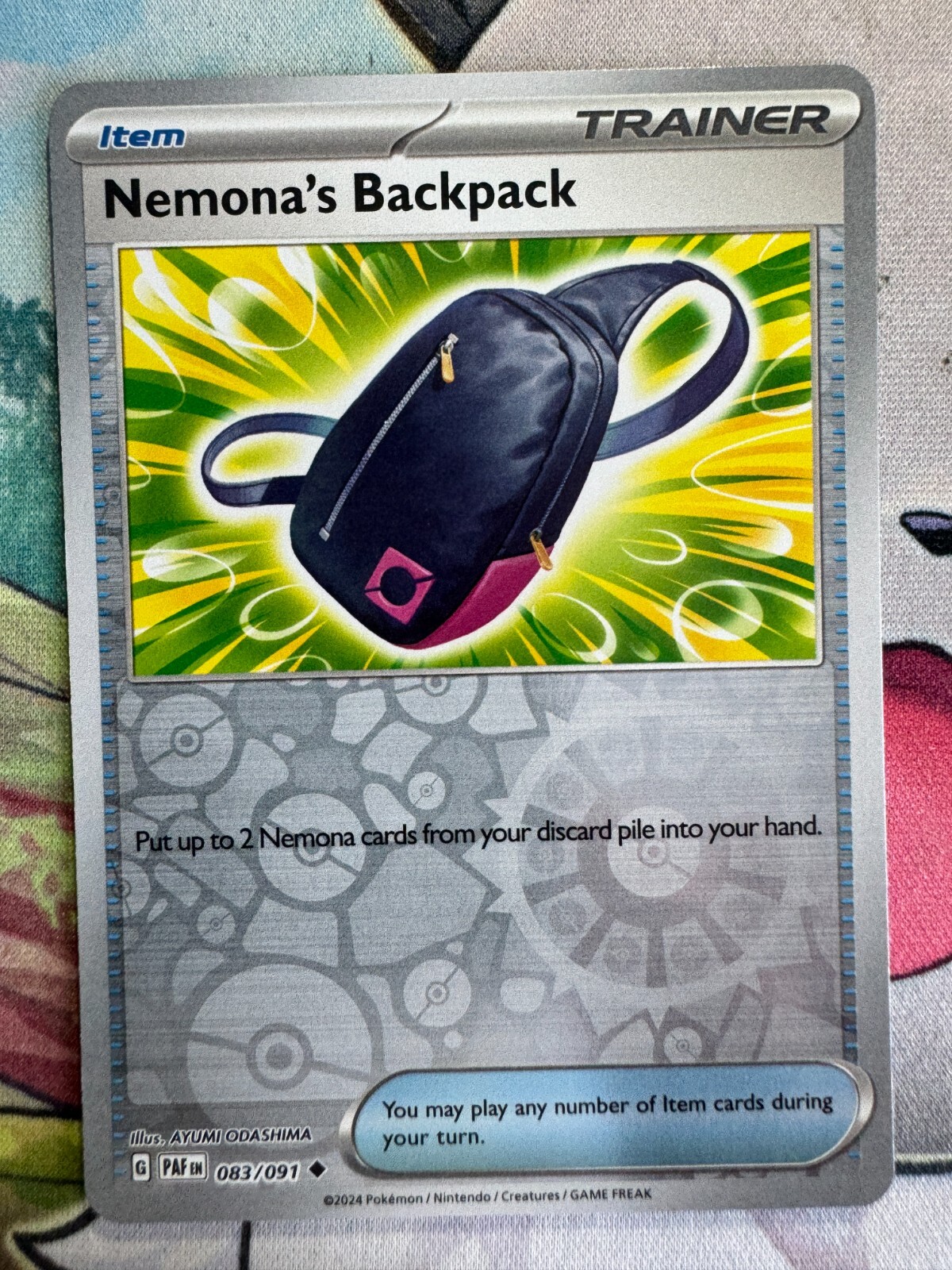 Nemona's Backpack Reverse Holo English Pokemon BKN280
