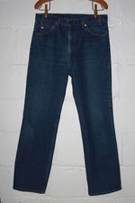 VTG Levi's 517 USA Made Orange Tab Bootcut Denim Blue Jeans Sz 35 x 31