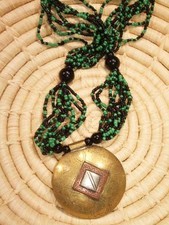 African Tuareg Pendant Necklace Africa ethnic tribal jntb38