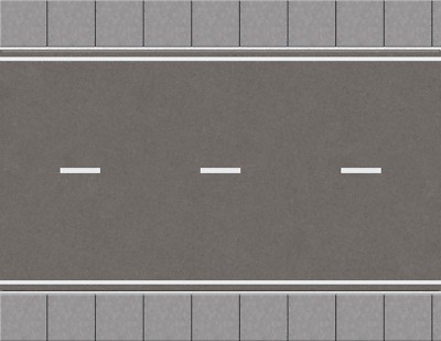 Wide Road Scenery Sheets for Collectible Village Passing Town -5 Streets 8.5x11