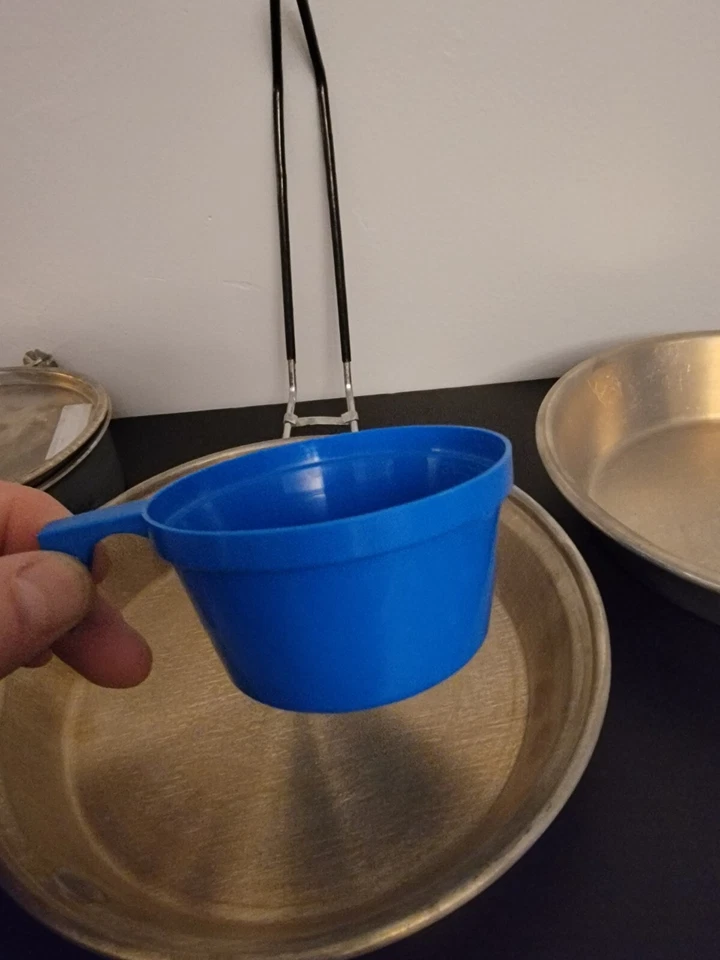 Stansport Polished Aluminum Cook Set 5 Piece w/ fork, knife & spoon - Image 4 of 4