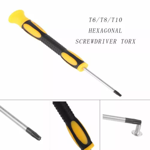 T6/T8/T10 Hexagonal Screw Torx Driver Open Kit Screwdriver Repair Set Fr Xbox360