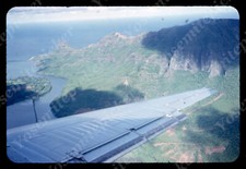 sl93 Original slide 1960's  Hawaii aerial view from airplane 397a
