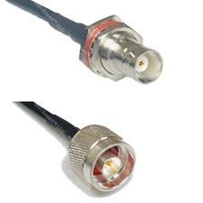RFC195 BNC FEMALE BIG BULKHEAD to N MALE Coax RF Cable USA-Ship Lot