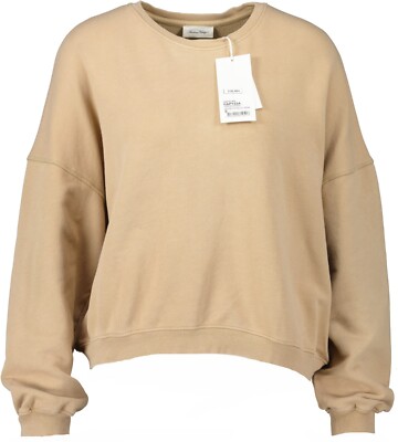 American Vintage Sweat Beige Vintage Sweat Femme Col Rond Plizzy