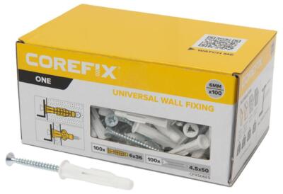 6mm X 36mm One Universal Plasterboard Masonry Wall Plugs