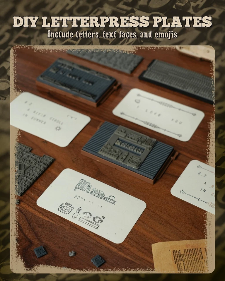 ROBOTIME Printing Press Wooden Puzzle, 3D Puzzles for Adults and Teens, Mecha... - Image 3 of 4