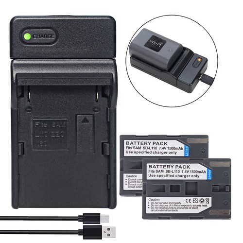 Batteria o Caricabatterie per Samsung SB-L110 SC-D23 SC-D24 SC-D55 SC-D590 SCD77 Cam - Foto 30 di 41