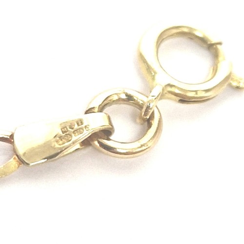 9ct Gold Curb Chain 51cm Long Hallmarked 2.7mm Wide 3.7g - Picture 2 of 18