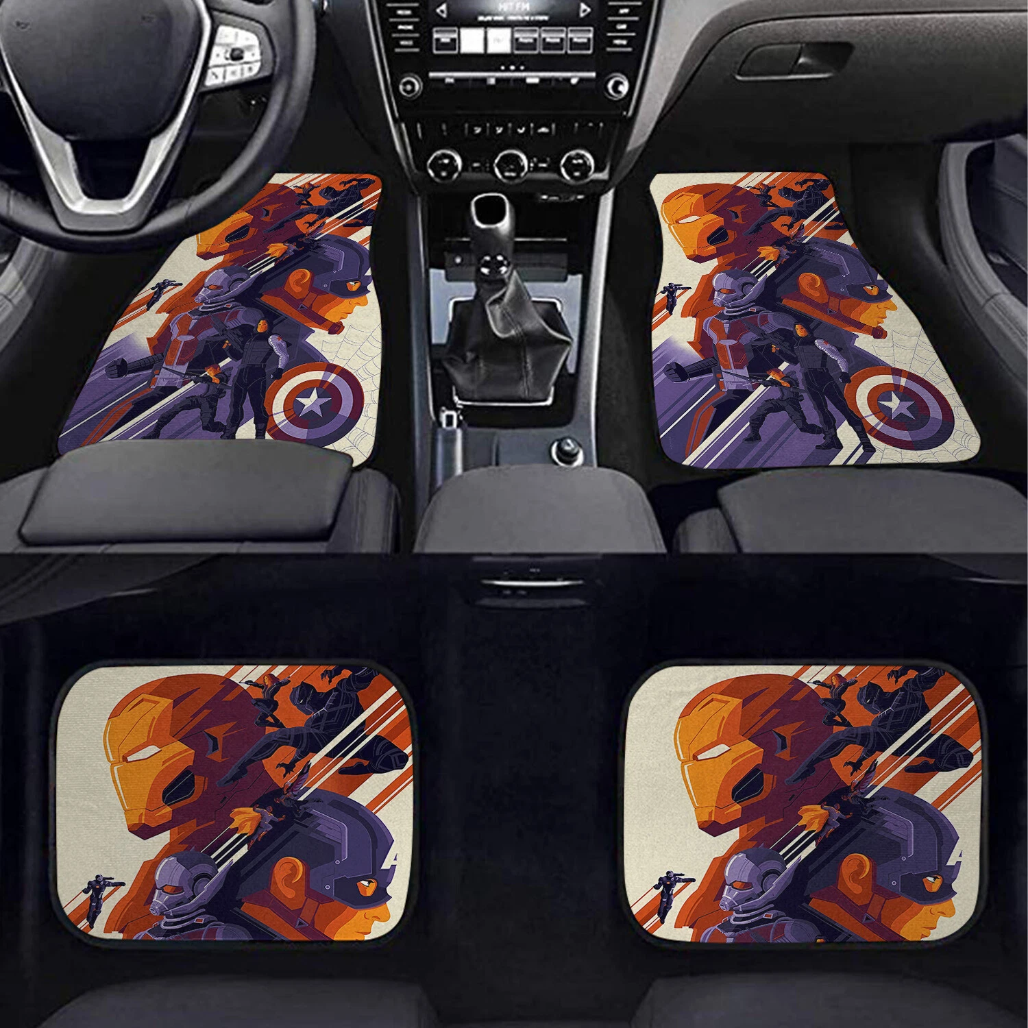 Marvel Avengers Car Floor Mats Set