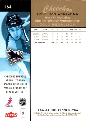 2006-07 Fleer Ultra NHL Hockey SPs RCs Inserts Stars VOUS CHOISISSEZ 🥅🏒 Upper Deck - Photo 179 sur 249