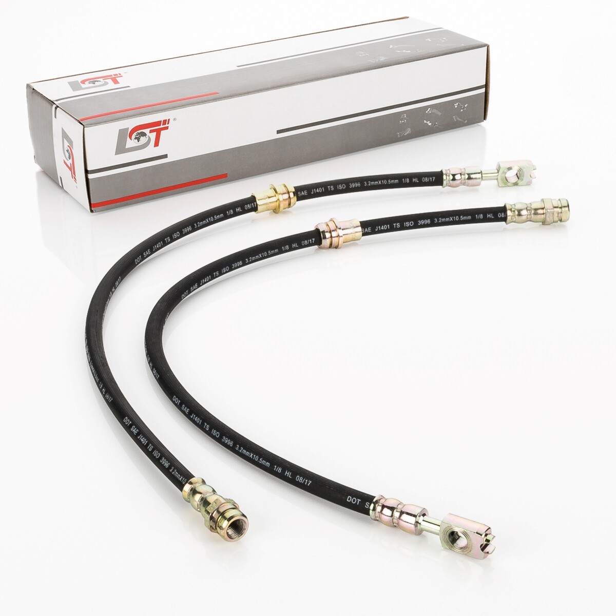 2X Brake Hose Brake Line Front For VW TIGUAN 5N - 580 Mm