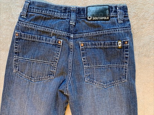 Vintage Southpole Jeans 4180 Baggy Style Youth Boys Size 14 (28x26) Blue Skater - Picture 12 of 16
