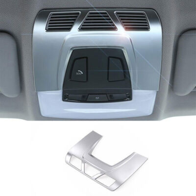 For BMW F20 F21 F22 F23 Matte Silver Front Reading Light Lamp Frame Trim 1PCS