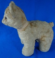 Antique Mohair Standing Teddy Bear Ex Ride-On Pull Toy No Collar FREE SHIPPING