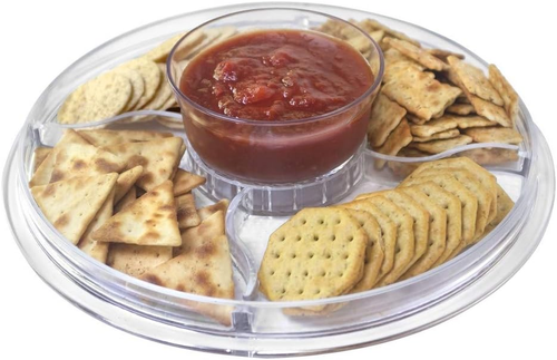 Cake Stand with Dome Cover, 6-In-1 Multi-Purpose Use, Cake Stand with Lid, Servi - Picture 2 of 9