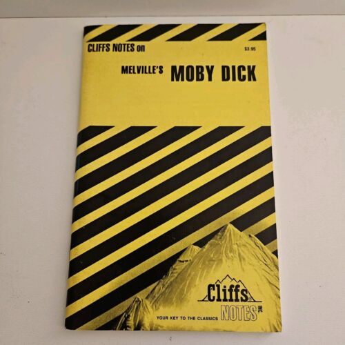 Moby Dick by Herman Melville 1994 Cliff Notes Book - 第 1/4 張圖片