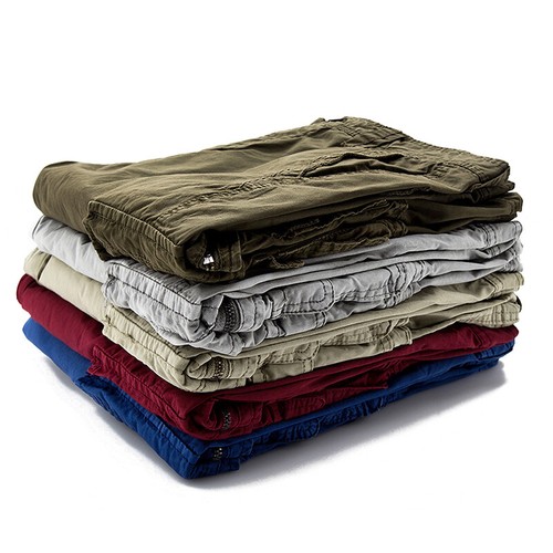 Hombres Informales Moda Chino Carga Pantalones Cortos Pantalones Multi Bolsillos Verano Playa Pantalones - Imagen 6 de 20