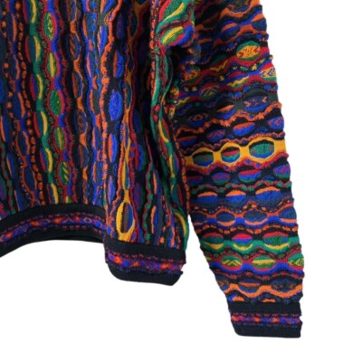 COOGI 3D knit sweater wool M size black good condition | eBay
