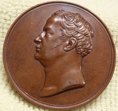 1840 médaille allemande 45 mm sur le roi de la mort Friedrich Guillaume III Prusse, BRANDT F - Photo 1 sur 6