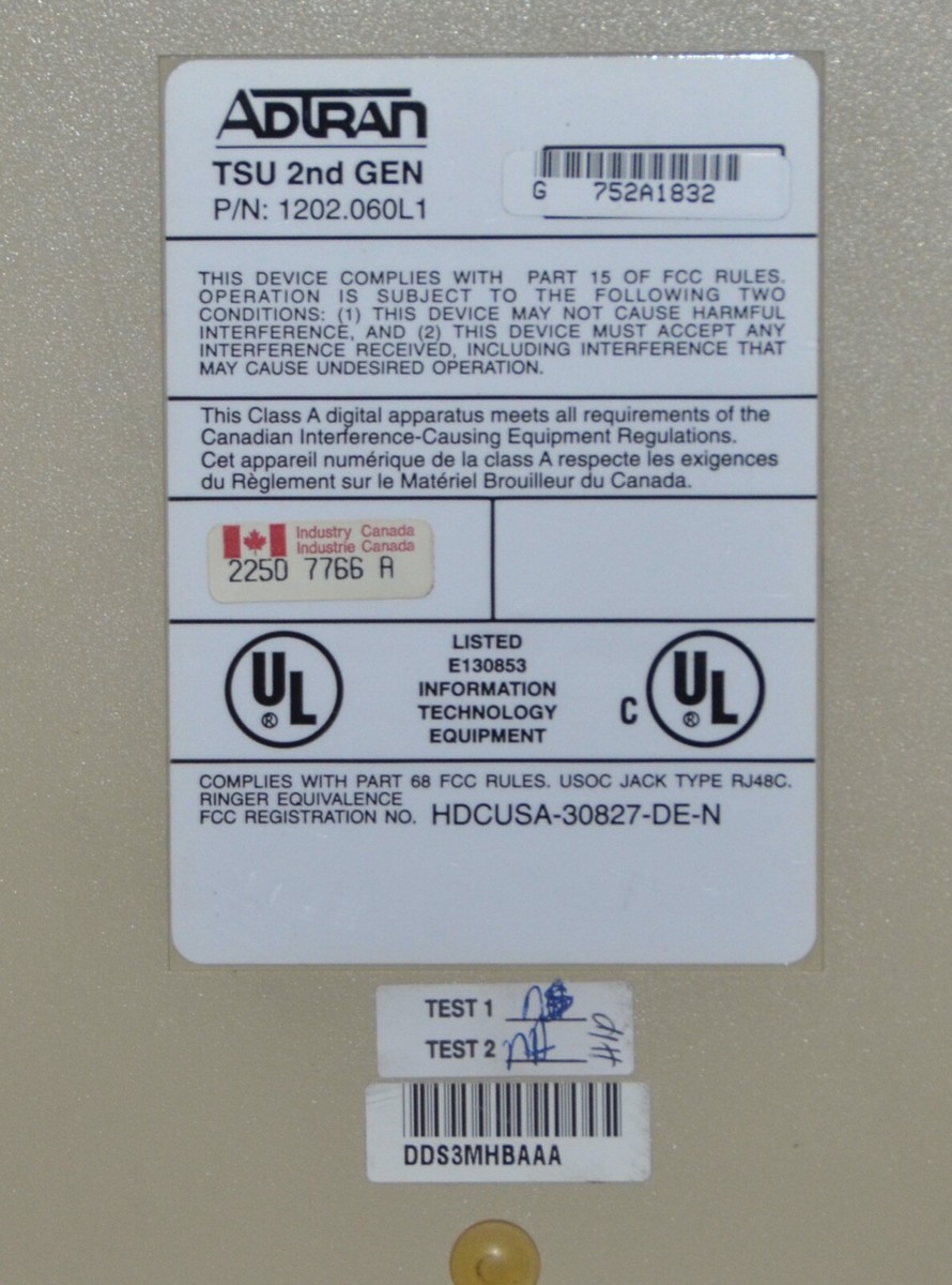 Modem Voix/données ADTRAN TSU LT 2e Génération - P/N 1202,060L1 - Neuf