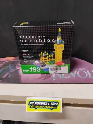 Nanoblock Big Ben London Micro Building Blocks NBH 193 560pc New Sealed