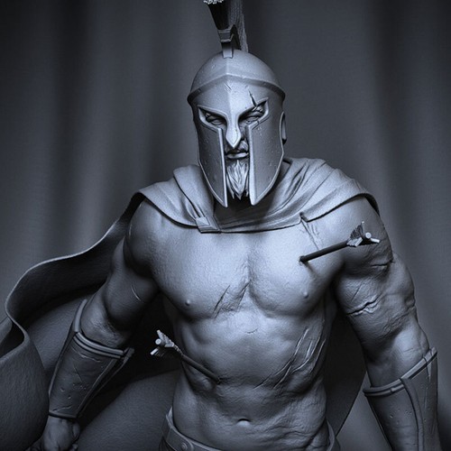 Kit Modelo Impresión 3D Leonidas 1/12 Sin Pintar Sin Montar 18cm GK - Imagen 5 de 6