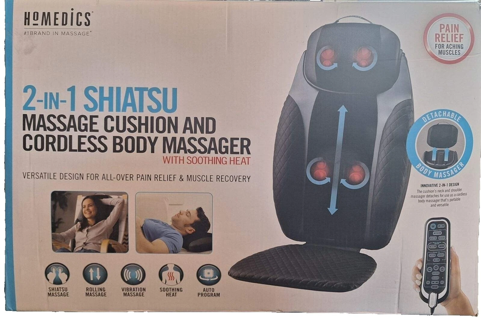 Massageadores corporais em rolo de massagem corporal HoMedics