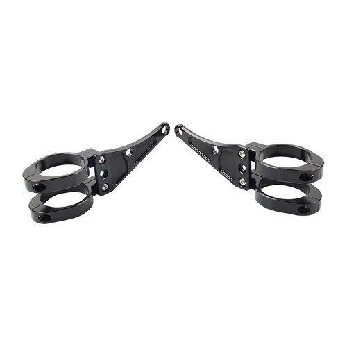 54MM Motorrad Scheinwerfer Halterung Mount Clamp Fork Tube Halter für Harley - Picture 5 of 11