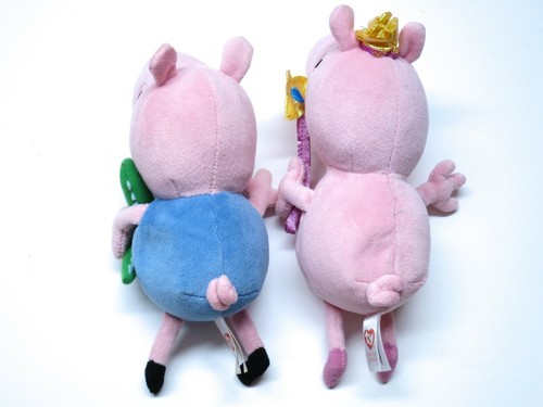 Ty Beanies ~ selten George mit grünem Dino und Prinzessin Peppa 2014 neuwertig - Bild 5 von 11