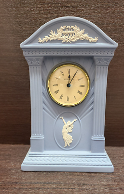 Wedgwood Jasperware Millennium Mantel Clock in Blue and White | eBay