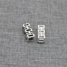 4 pièces de perles chinoises double bonheur en argent sterling 925 pour collier