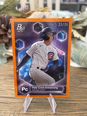 2022 Bowman Platinum #PE-26 Pete Crow-Armstrong Orange /25 Chicago Cubs Star! 🔥