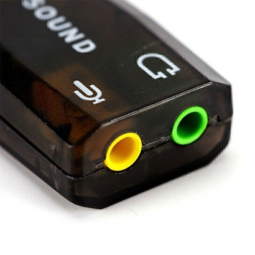3D Sound Card Audio Adapt USB 2.0 To 3.5mm Mic Headphone Jack Stereo Headset - Picture 5 of 7