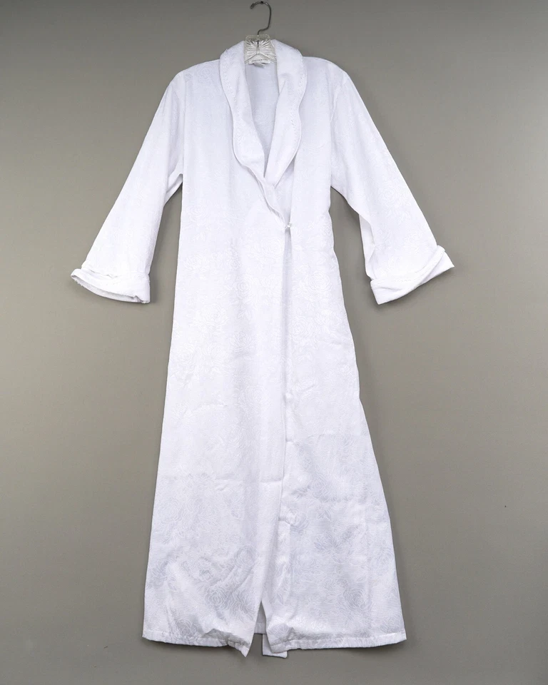 Jones New York Bata Mujer’s S Mezcla Algodón Brocado Cinturón Envoltura Foto 2 de 4